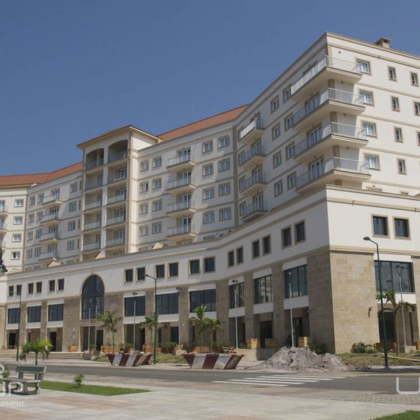 Vista general del edificio terminado