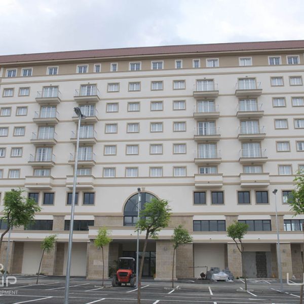 Vista del bloque central del edificio terminado